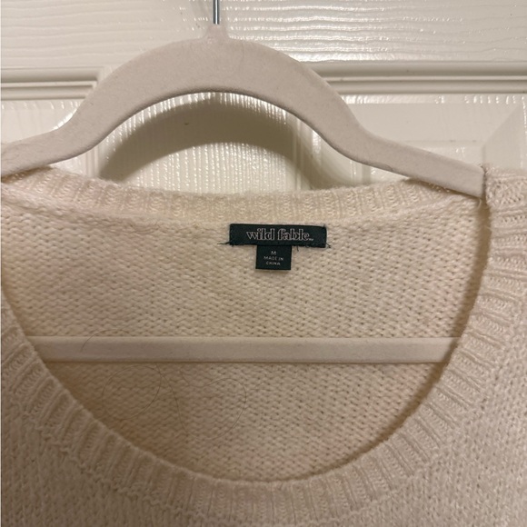 Wild Fable Cream Ruffle Sweater - Picture 2 of 4